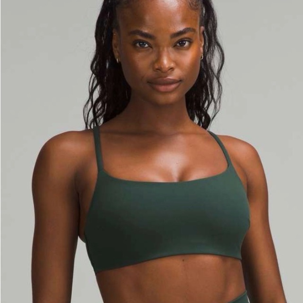 Lululemon Wunder Train Strappy C/D Bra Legacy Green